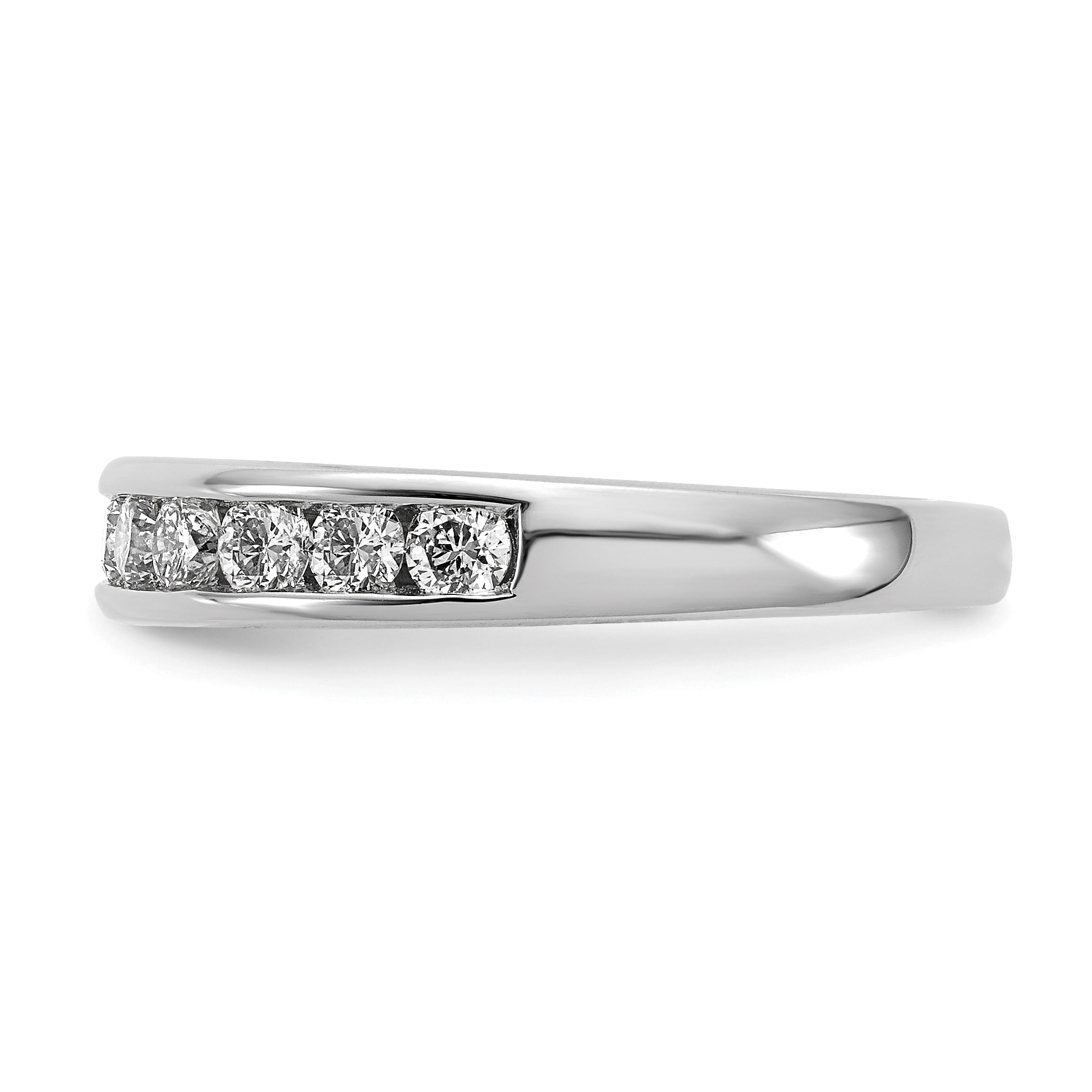 14k 1/5 carat Lab Grown Diamond VS/SI+ G+ Complete Channel Set Band