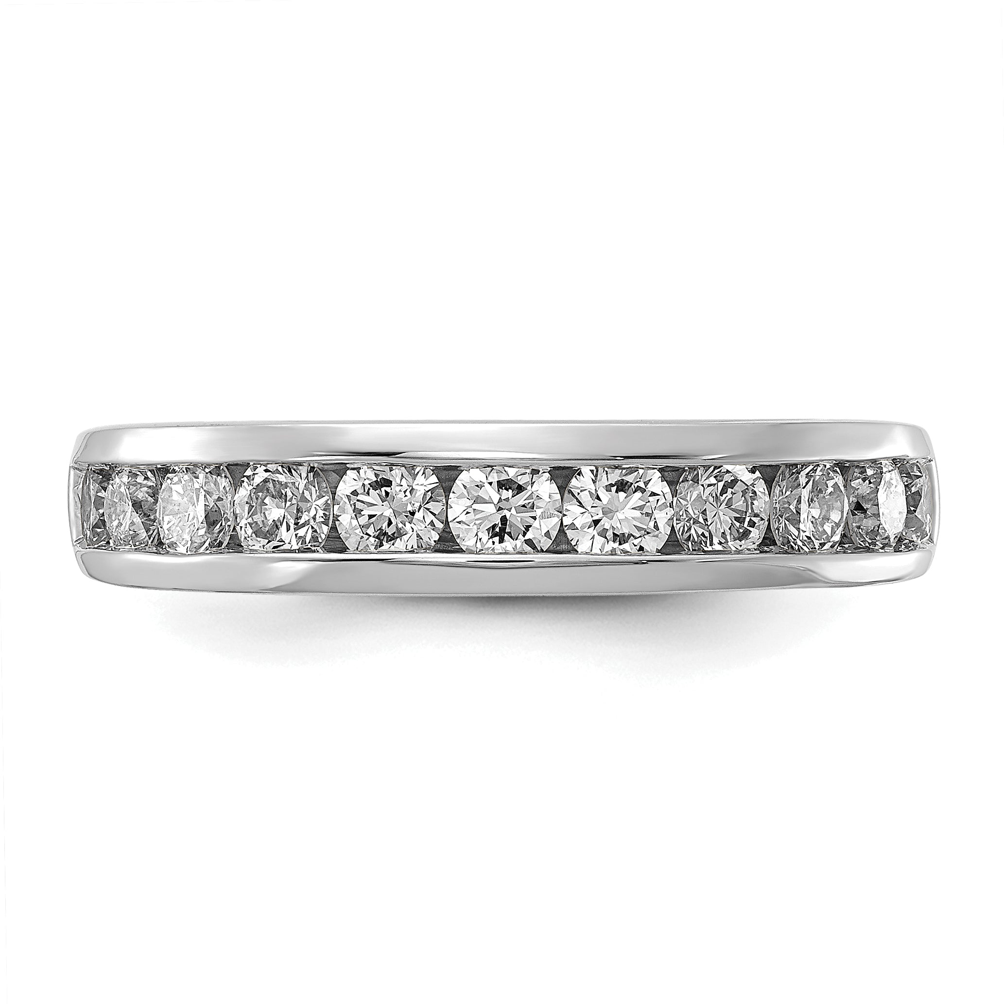 14k 1/5 carat Lab Grown Diamond VS/SI+ G+ Complete Channel Set Band