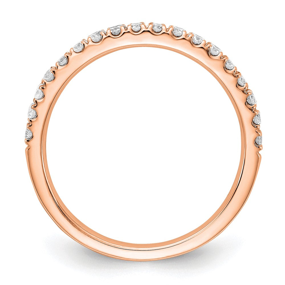 14K Rose Gold Lab Grown Diamond VS DEF 1/3ct Wedding Band