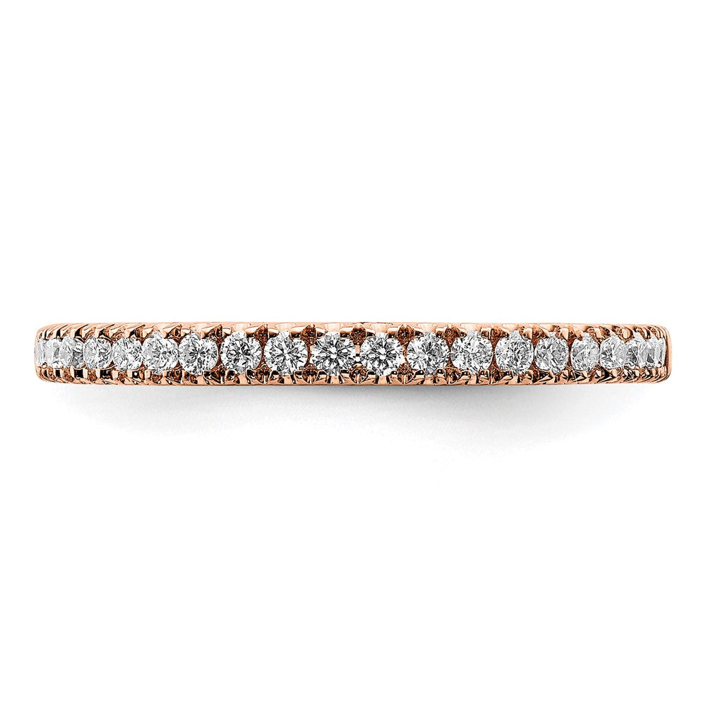 14K Rose Gold Lab Grown Diamond VS/SI FGH Wedding Band