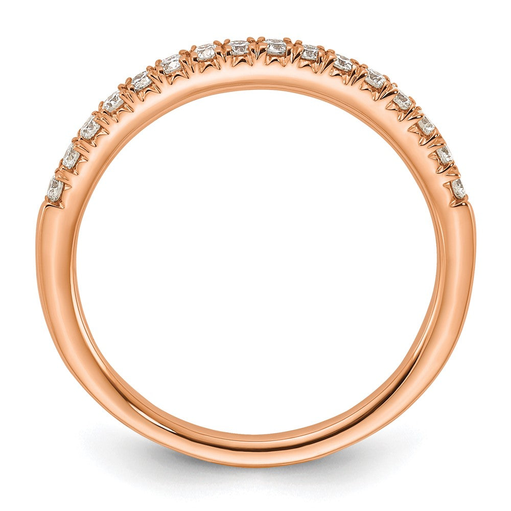 14K Rose Gold Lab Grown Diamond VS/SI FGH Wedding Band