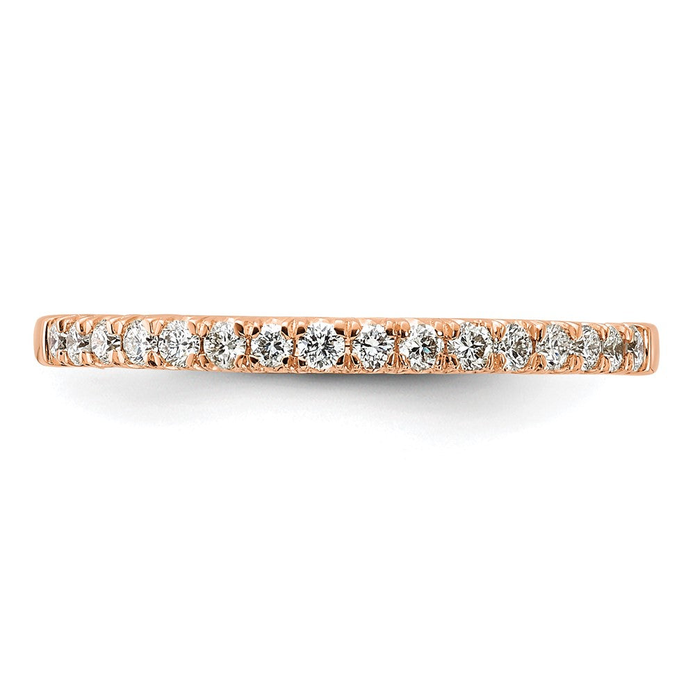 14K Rose Gold Lab Grown Diamond VS/SI FGH Wedding Band