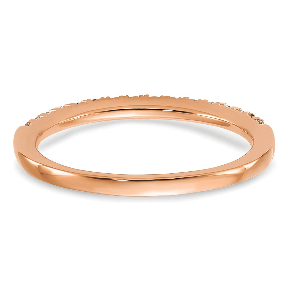 14K Rose Gold Lab Grown Diamond VS/SI FGH Wedding Band