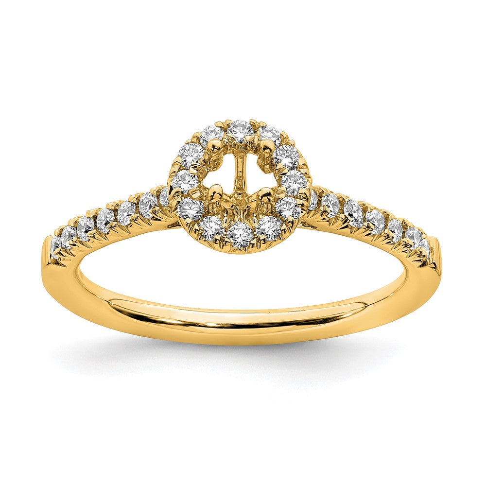 14K Eternal Promise Lab Grown VS/SI FGH Dia Halo Complete Ring