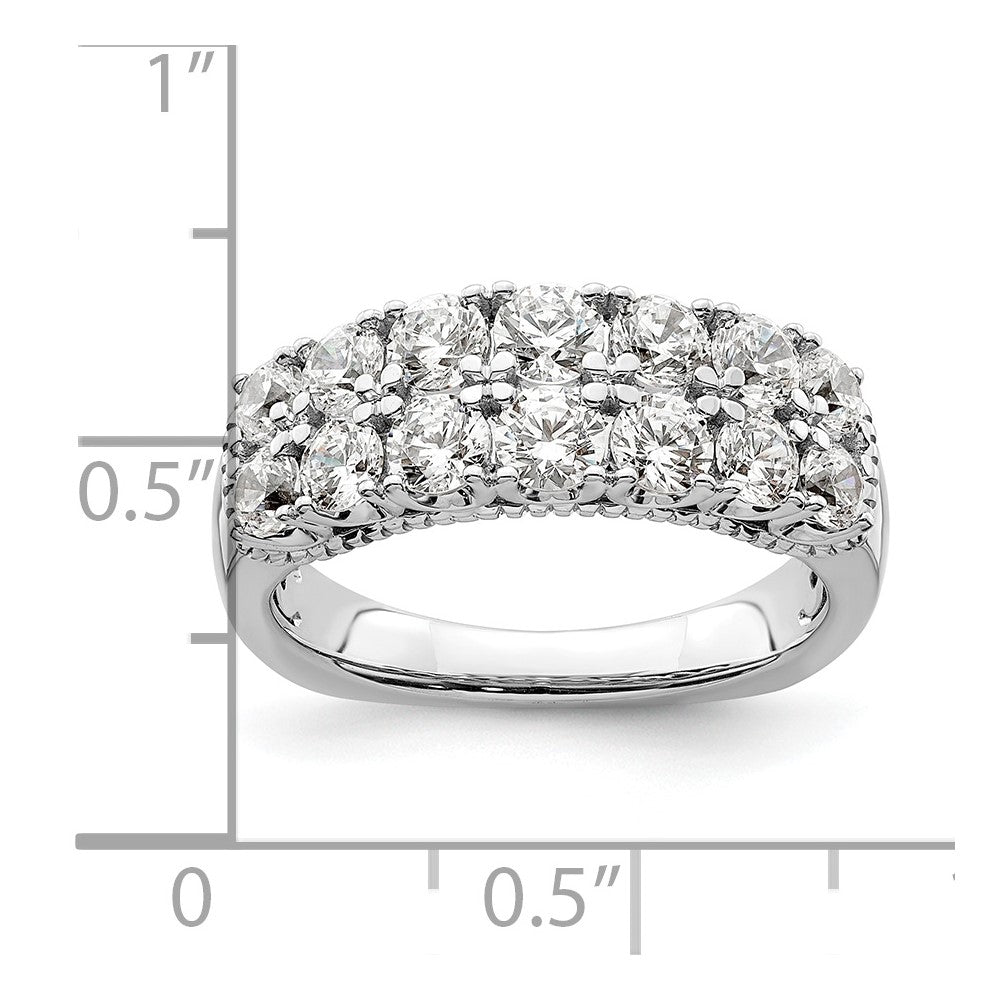14K White Gold Lab Grown Diamond VS/SI FGH Band