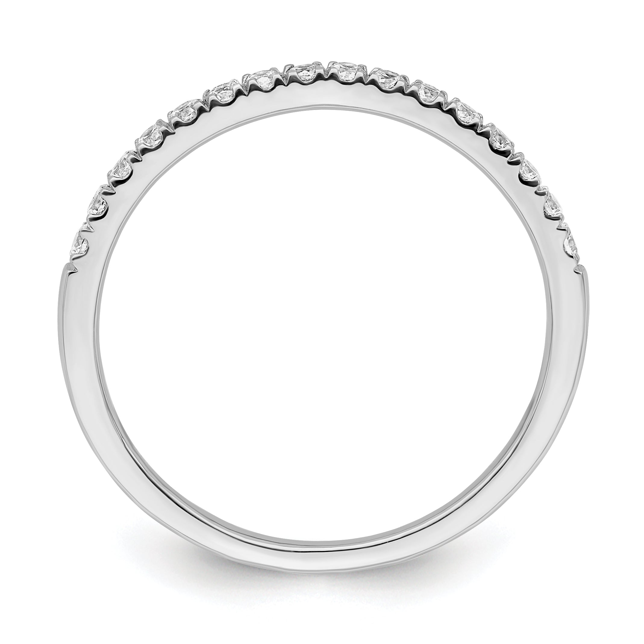 14k White Gold 1/2 carat Lab Grown Diamond VS/SI+ G+ Complete Set of Two Wedding Bands