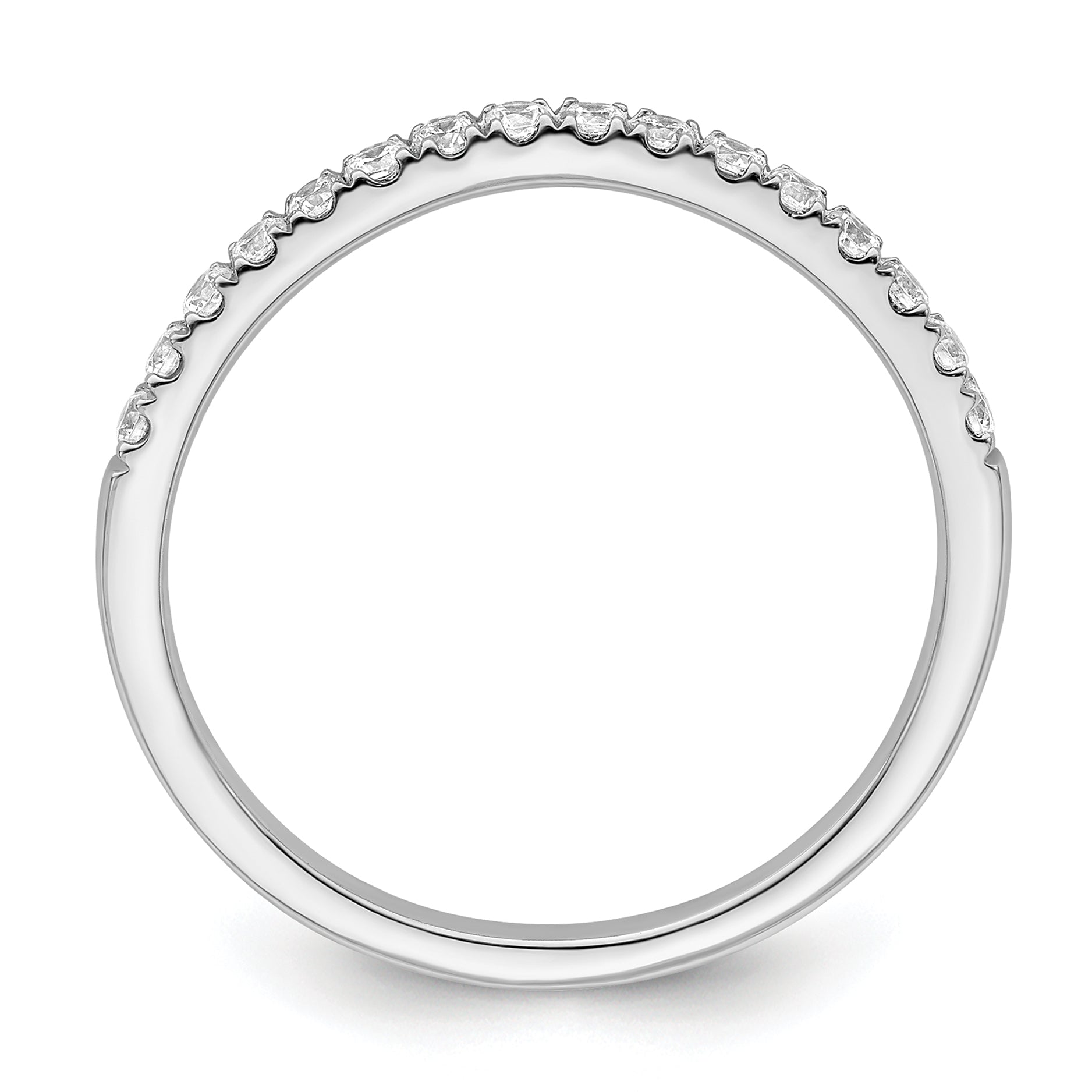 14k White Gold 1/2 carat Lab Grown Diamond VS/SI+ G+ Complete Set of Two Wedding Bands