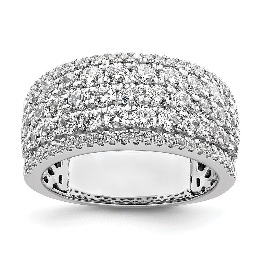 14K White Gold Lab Grown Diamond VS/SI FGH Band