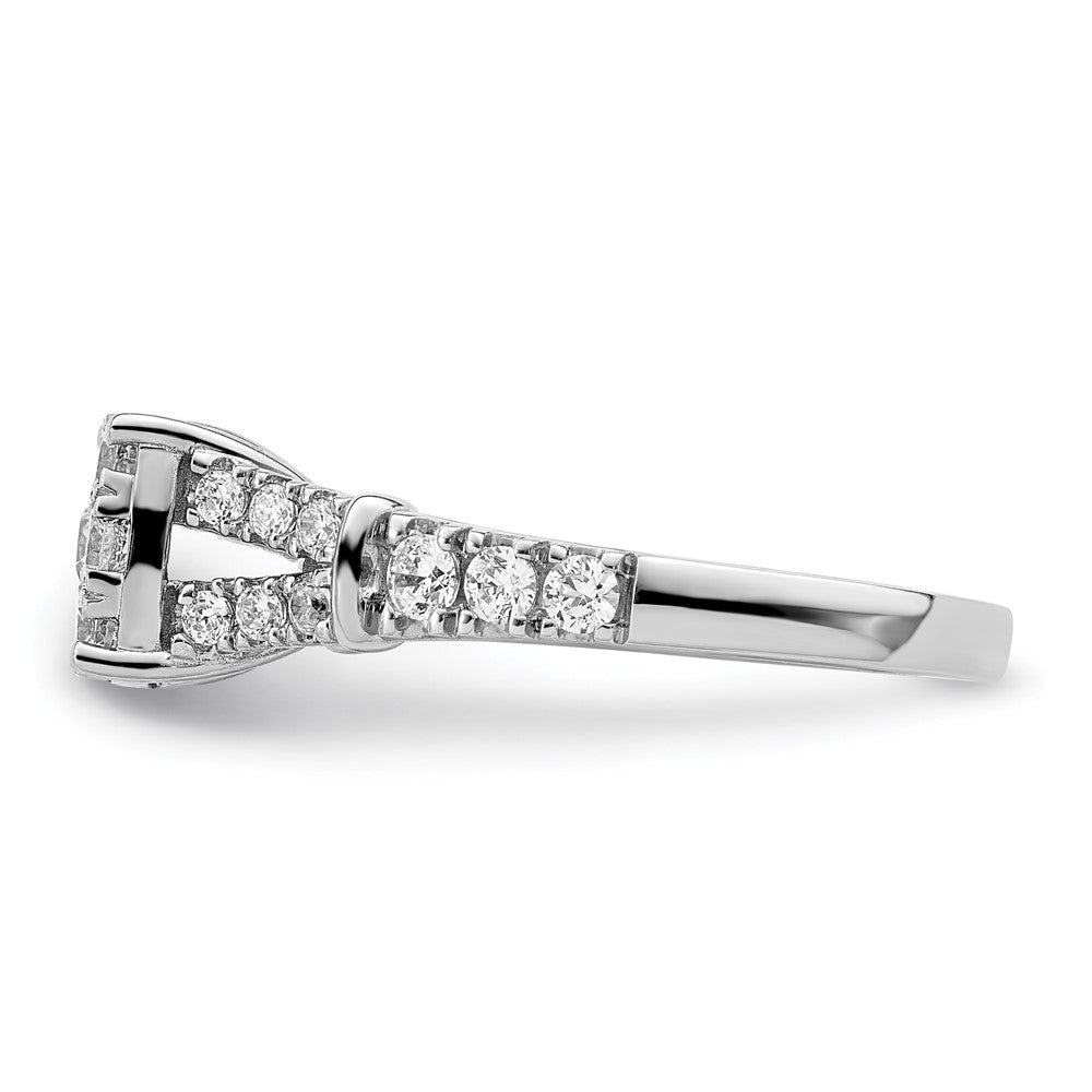 14K White Gold Lab Grown Diamond VS/SI FGH Cluster Ring