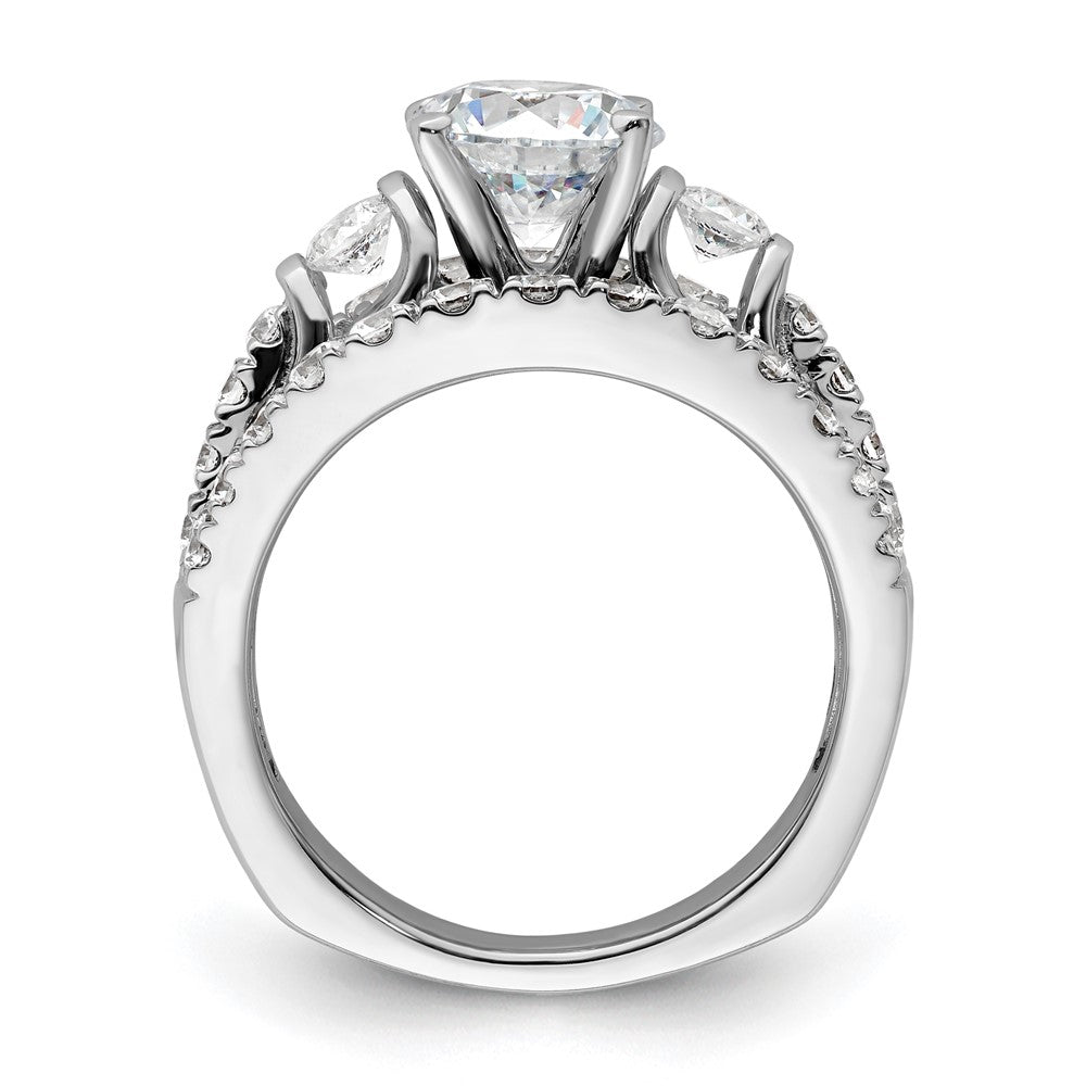 14K White Gold Lab Grown Diamond VS/SI FGH Semi-mount Engagement Rin