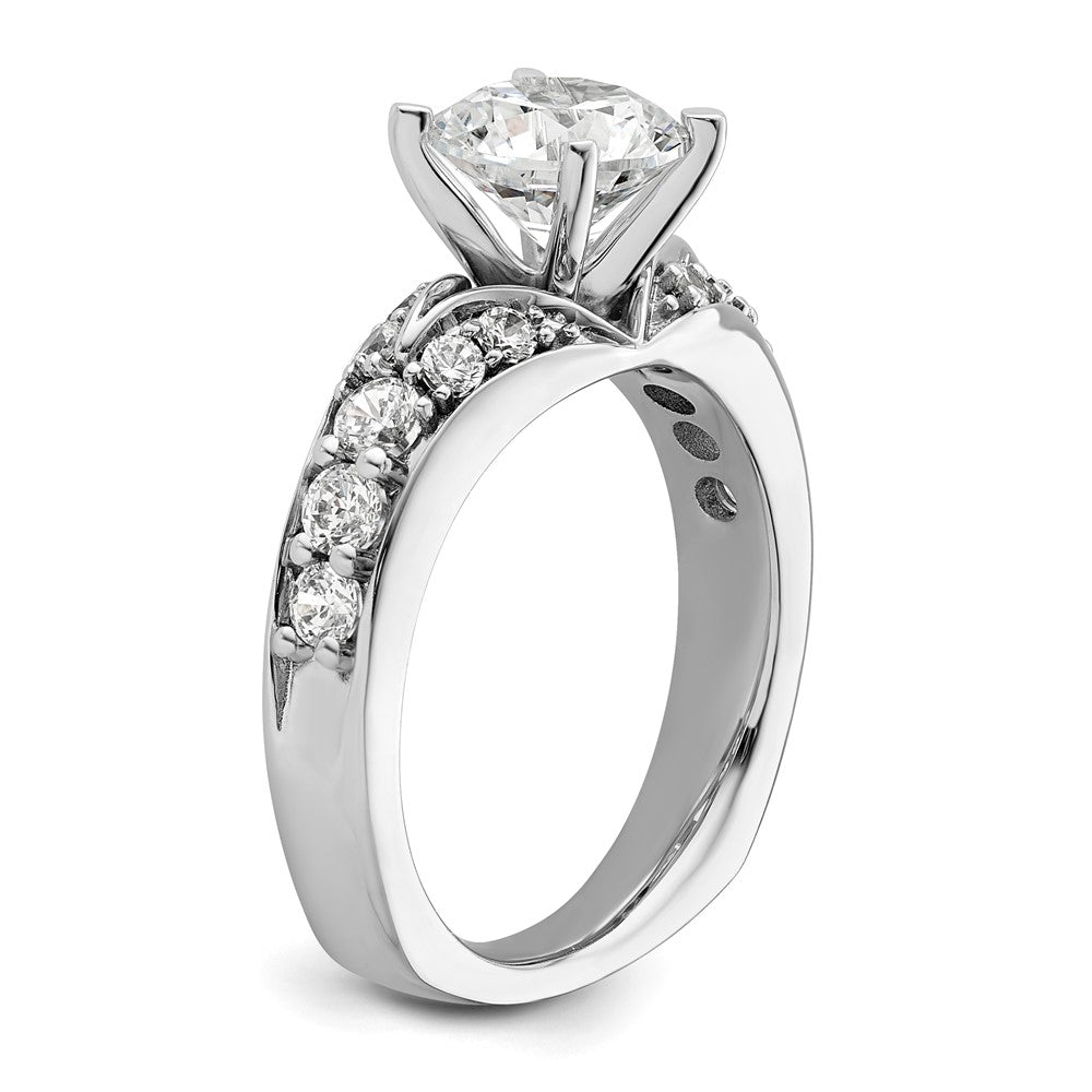 14K White Gold Lab Grown Diamond VS/SI FGH Semi-mount Engagement Rin