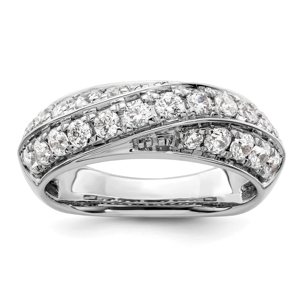 14K White Gold Lab Grown Diamond VS/SI FGH Band