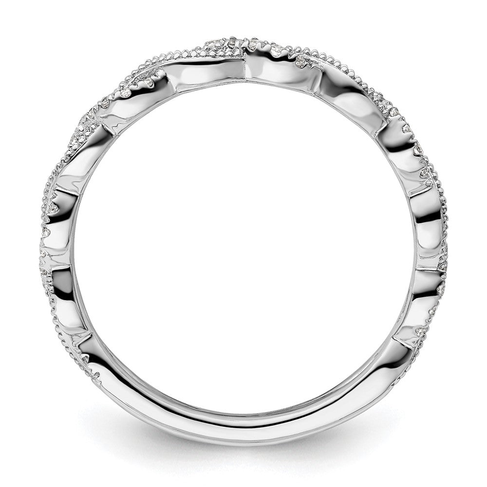 14K White Gold Lab Grown Diamond VS/SI FGH Wedding Band