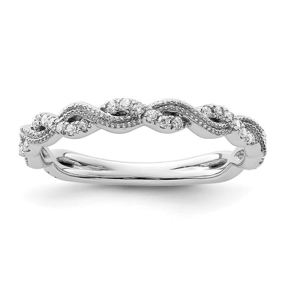 14K White Gold Lab Grown Diamond VS/SI FGH Wedding Band