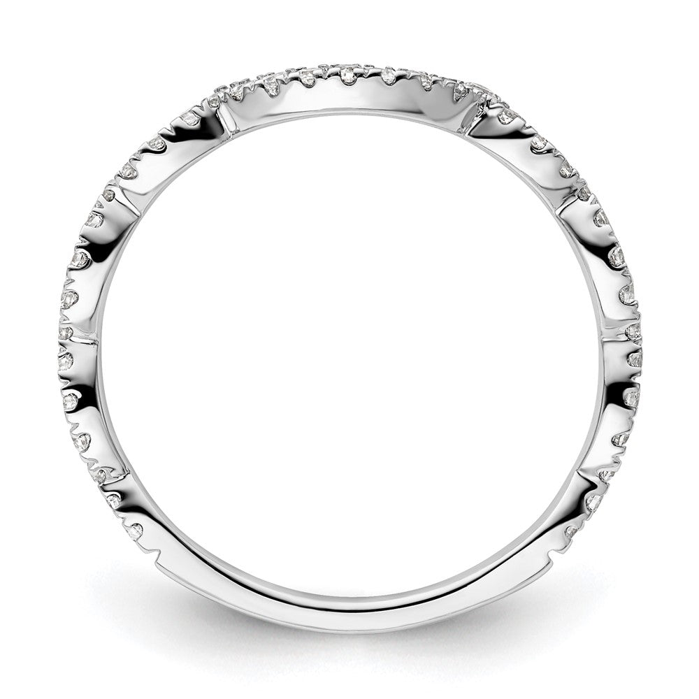 14K White Gold Lab Grown Diamond VS/SI FGH Wedding Band