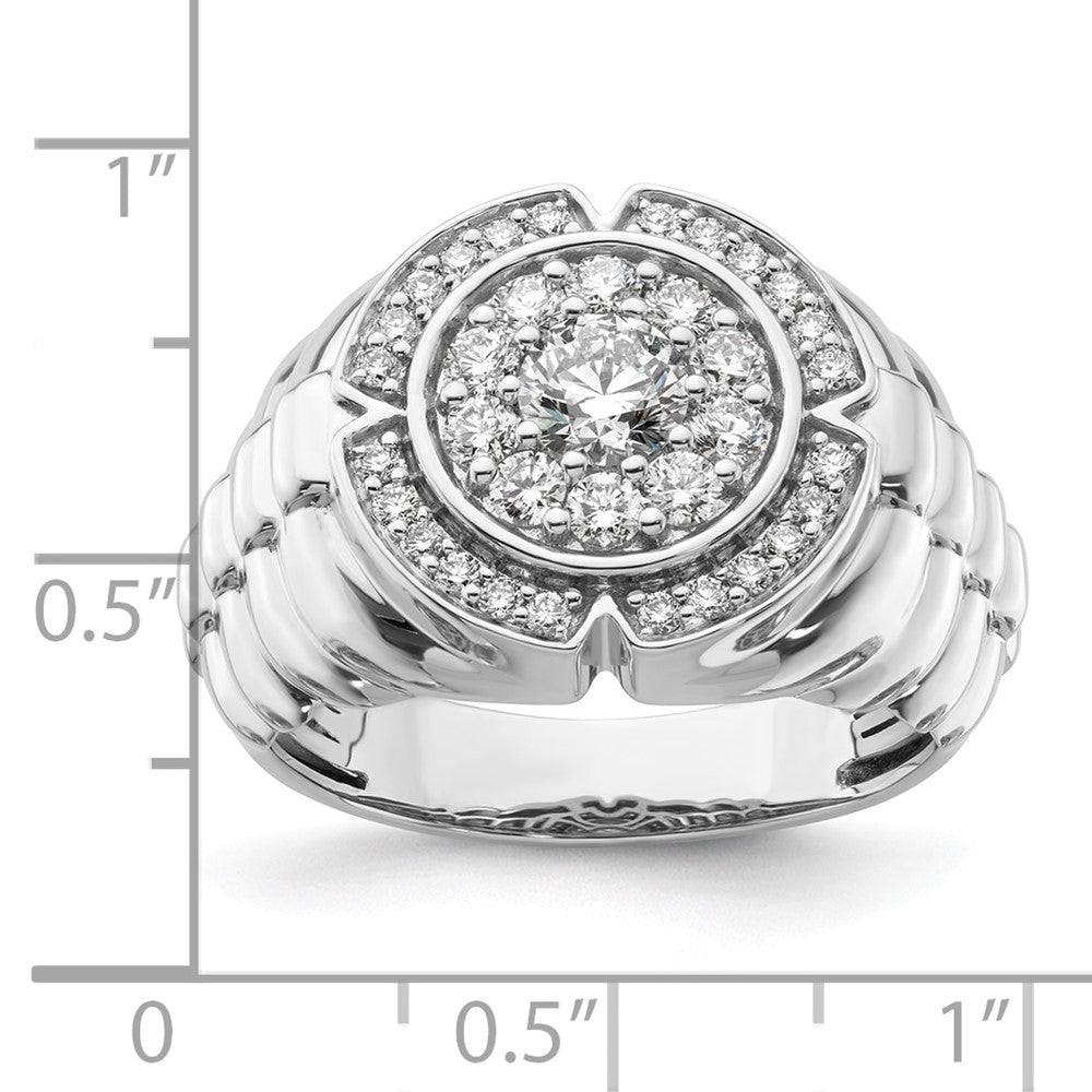 10K White Gold Lab Grown Diamond VS/SI FGH Men's Ring