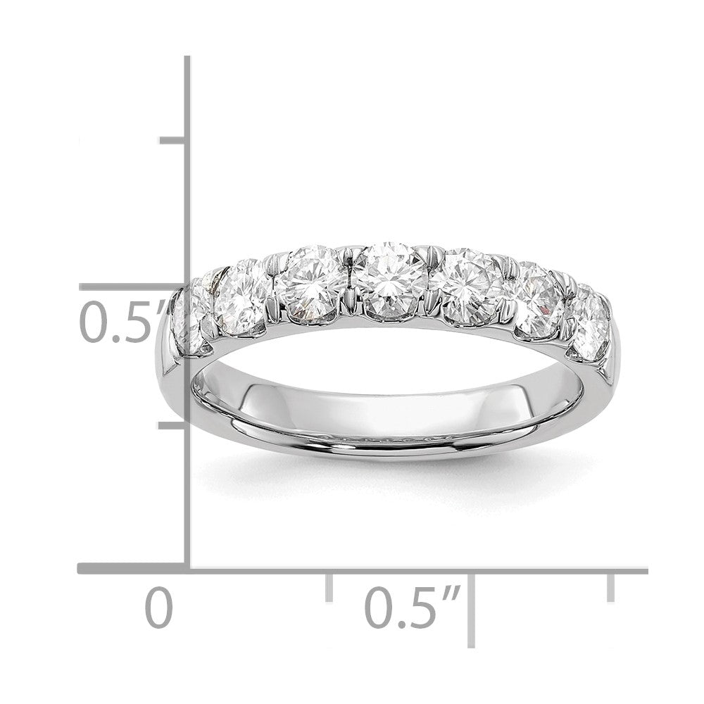 14K White Gold Lab Grown VS/SI FGH Dia 7-Stone Band