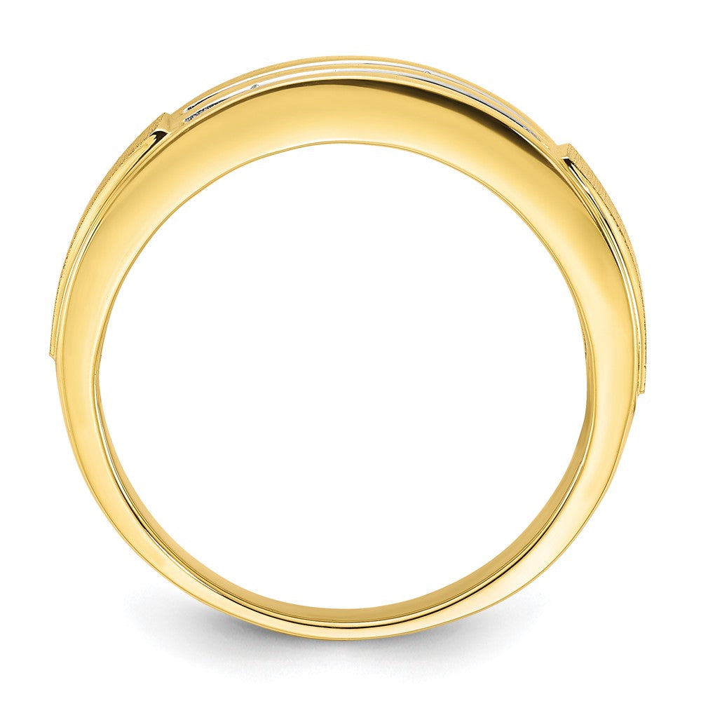 10K Lab Grown VS/SI FGH Dia Men's Ring