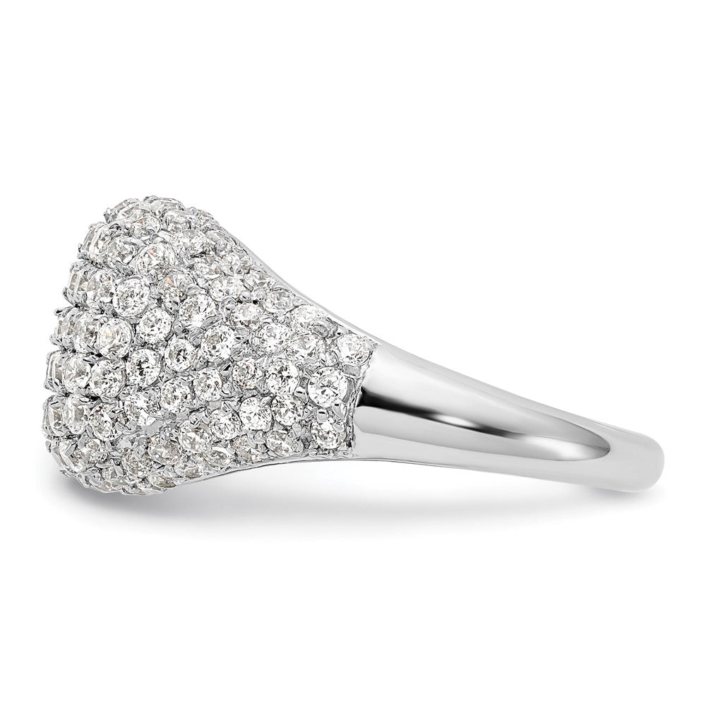 14K White Gold Lab Grown VS/SI FGH Dia Fashion Ring