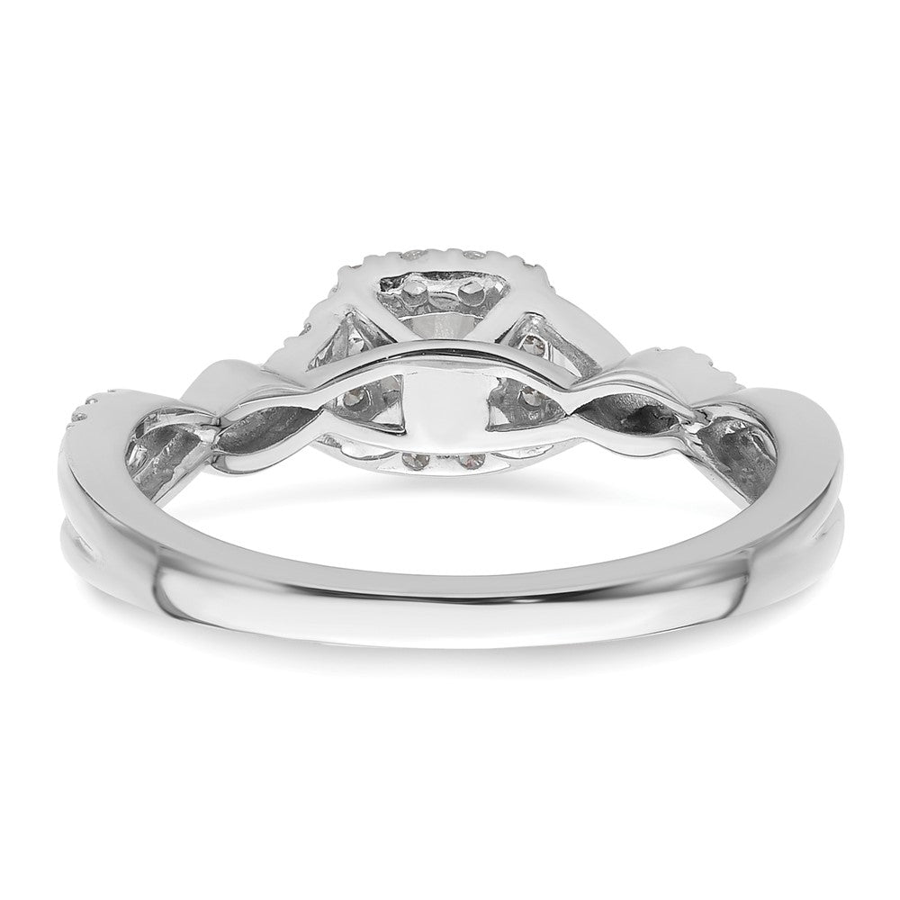 14K White Gold Lab Grown Diamond VS/SI FGH Complete Bypass Ring
