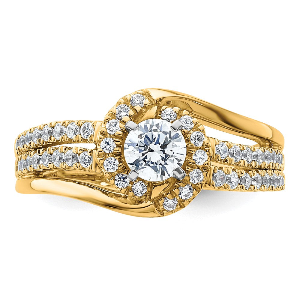 14ky Lab Grown Diamond VS/SI FGH Complete Eng. Ring