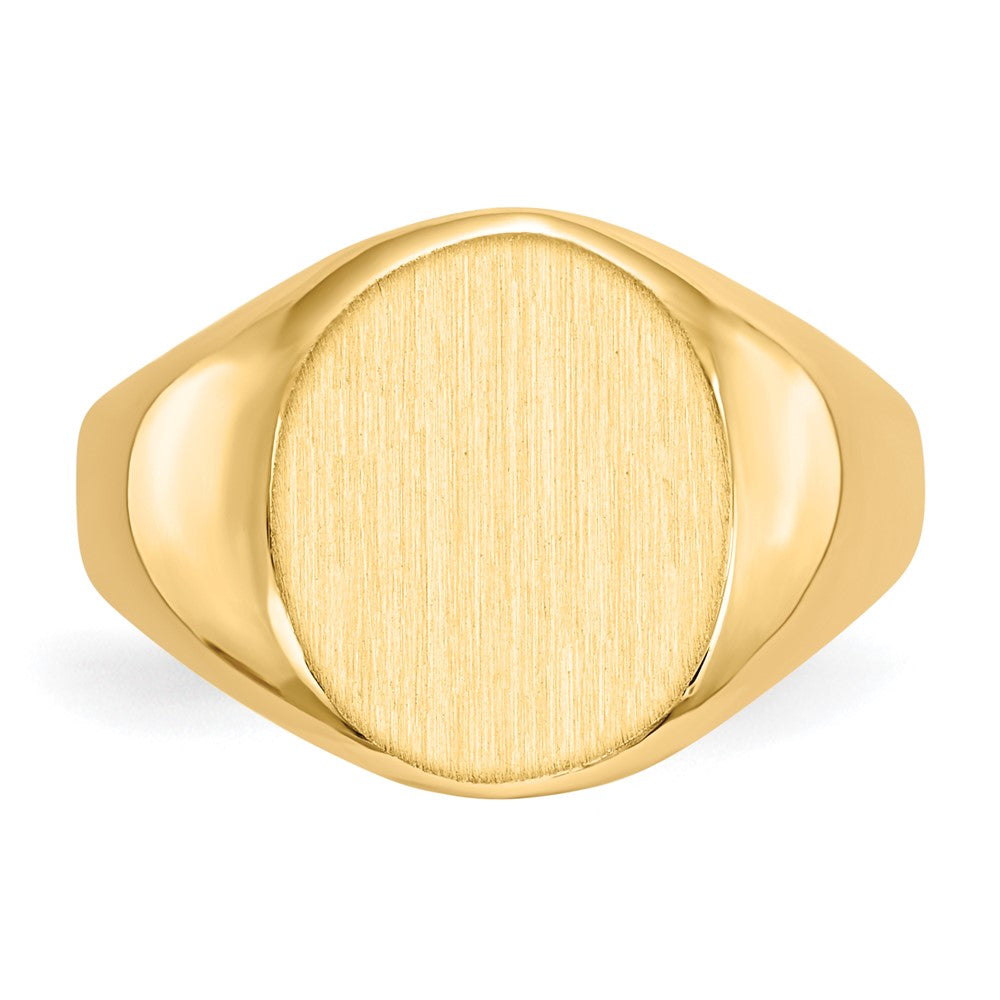 14k 12.5x11.0mm Open Back Signet Ring