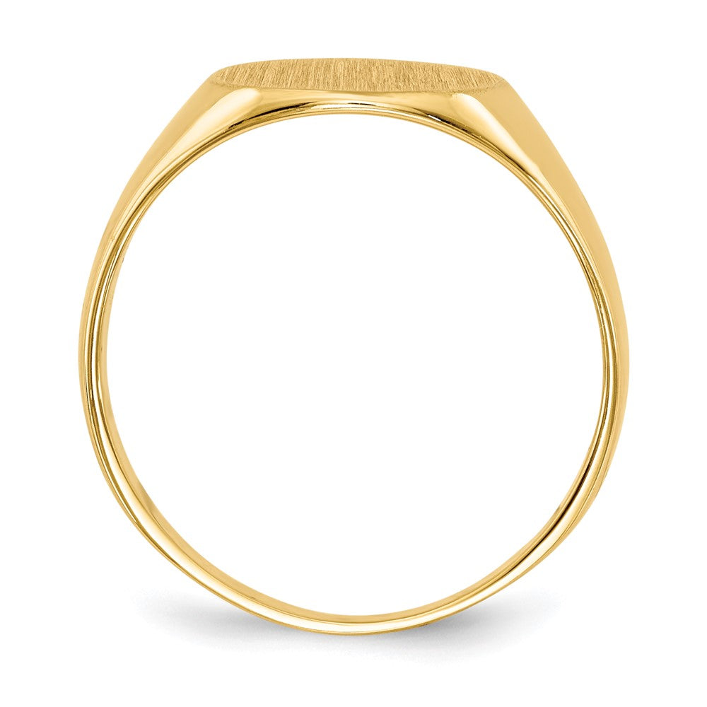 14k 9.5x10.0mm Closed Back Signet Ring