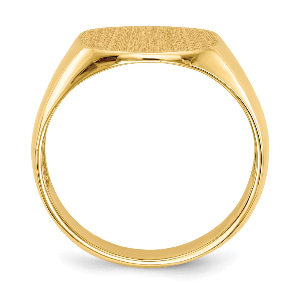14k 12.0x13.5mm Open Back Men's Signet Ring