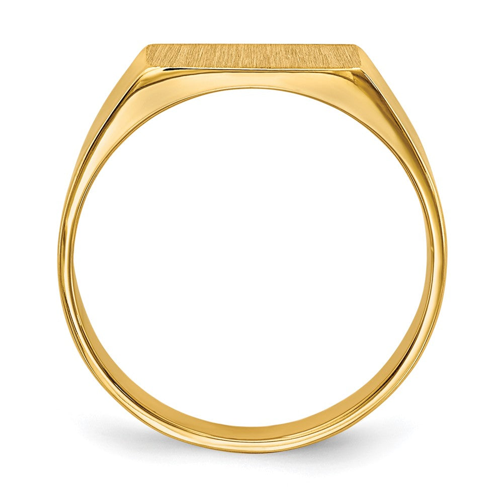 14k 5.5x10.5mm Closed Back Signet Ring