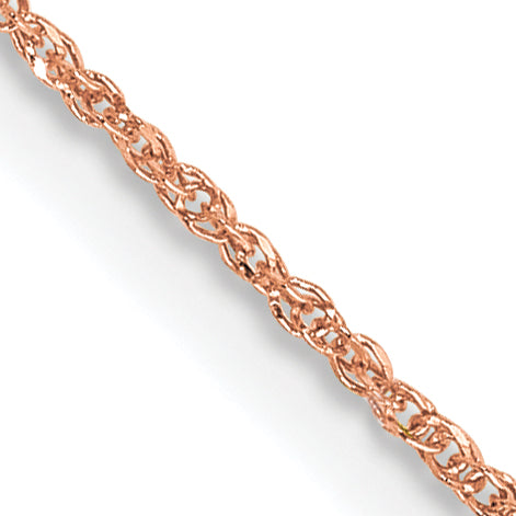 14K Rose Gold 20 Inch .7Mm Ropa With Spring Ring Clasp Chain