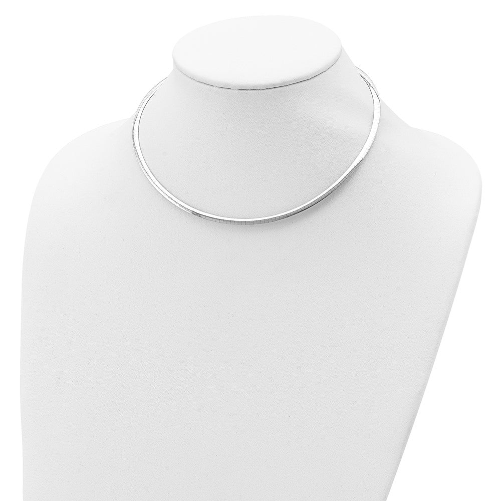 Sterling Silver Gold-pltd 3mm Reversible w/2in ext Cubetto Chain