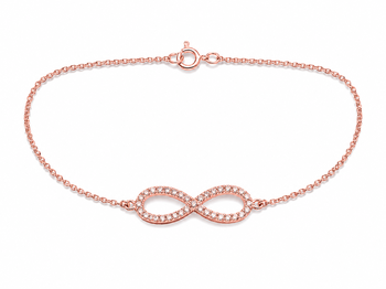 925 Sterling Silver Infinity Bracelet