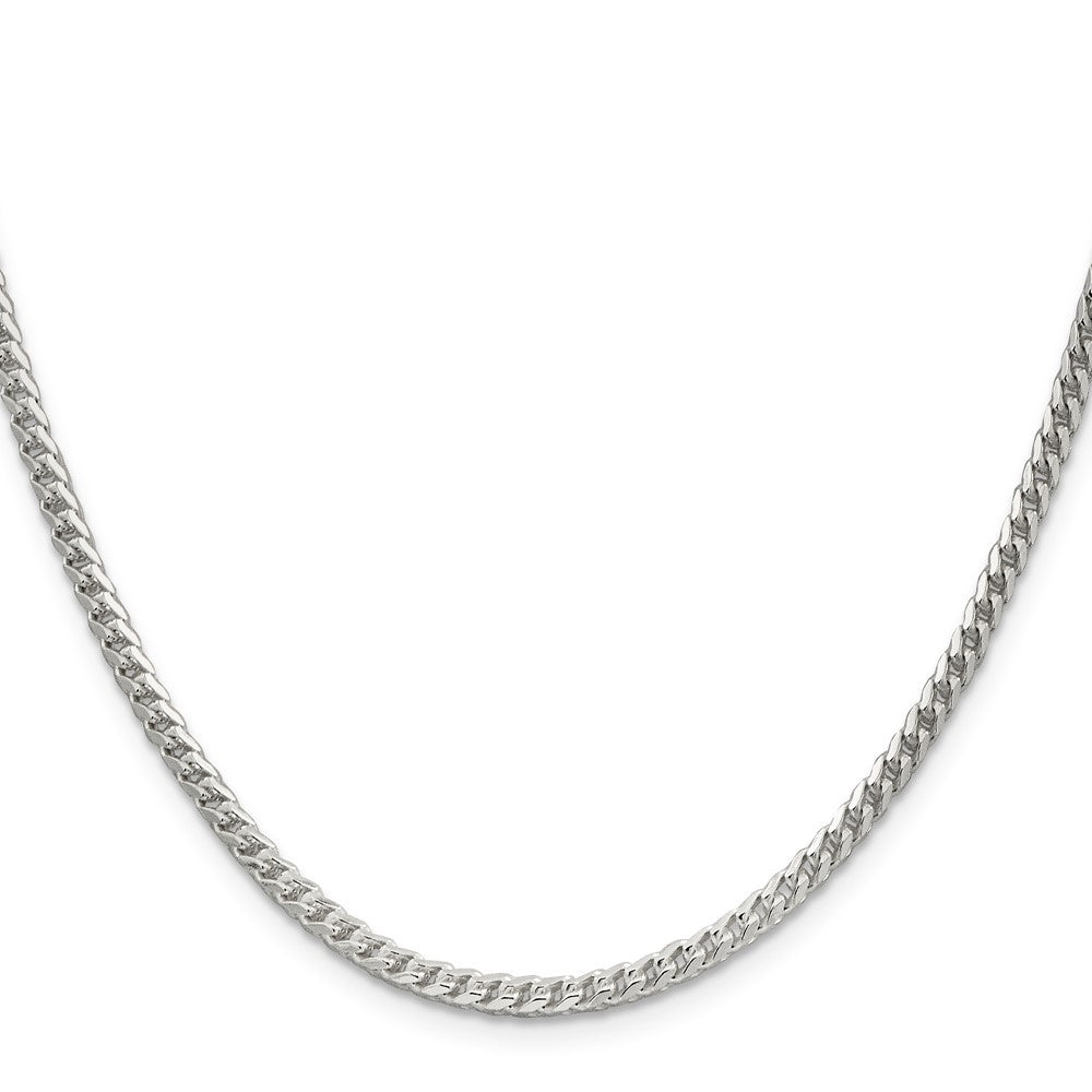 14KT Solid White Gold 3 MM Round Franco Link Chain