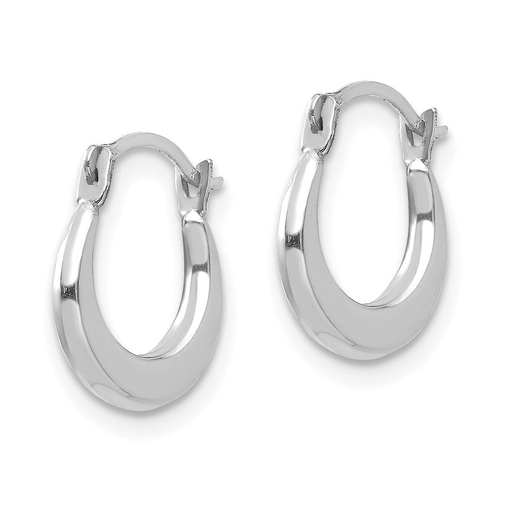 14k White Gold Madi K Small Hoop Earrings