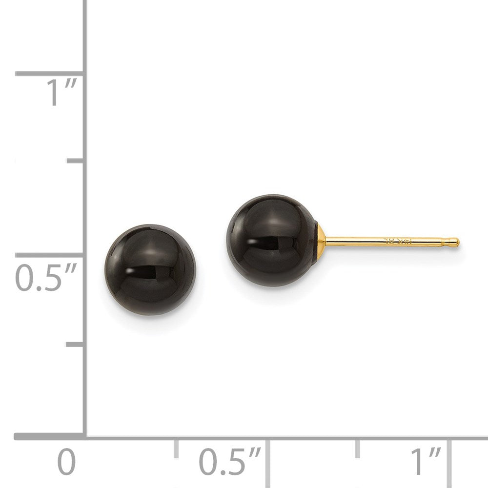 14k Madi K Onyx Bead Earrings