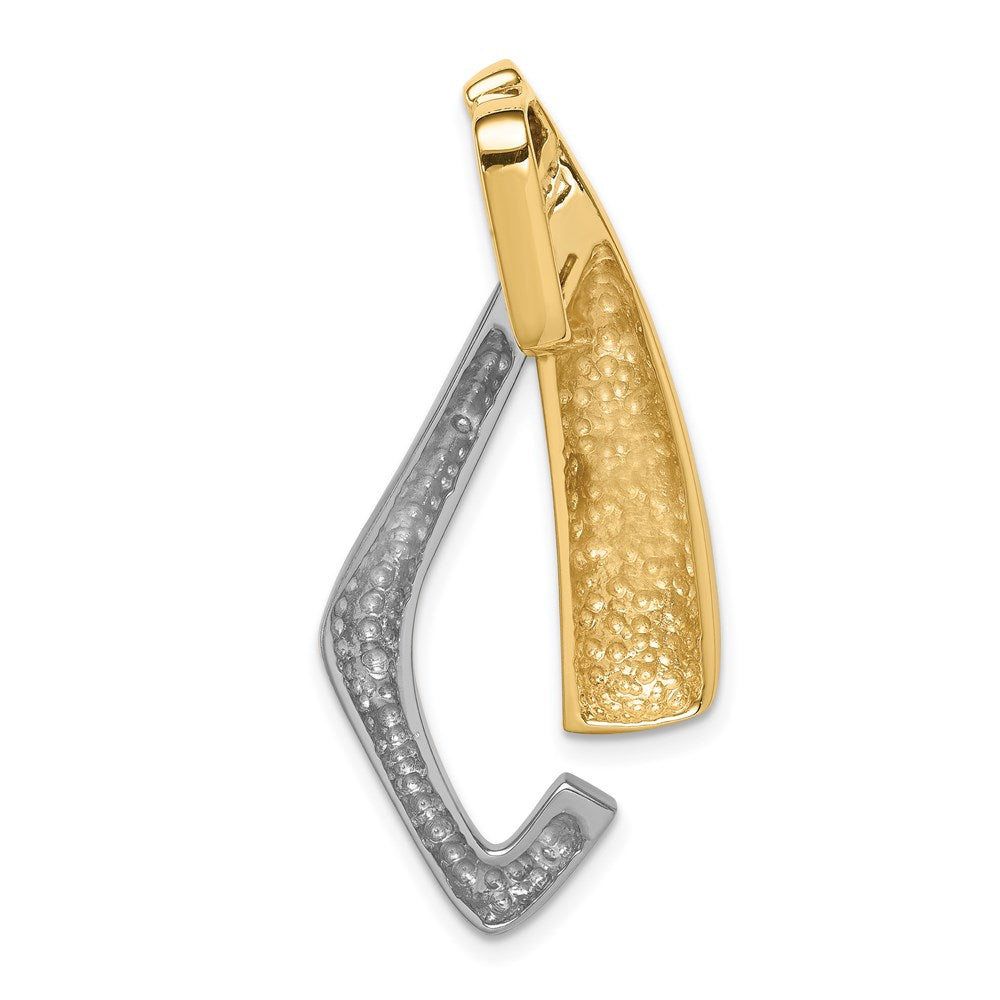 14k Two-tone Fits up to 6mm Omega, 8mm Reversible, Omega Slide