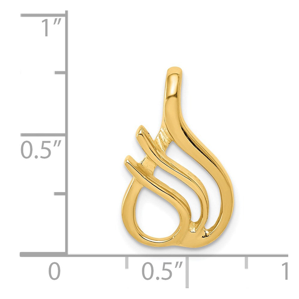 14k Fits up to 2mm Regular, 4mm Fancy Reversible Omega Slide