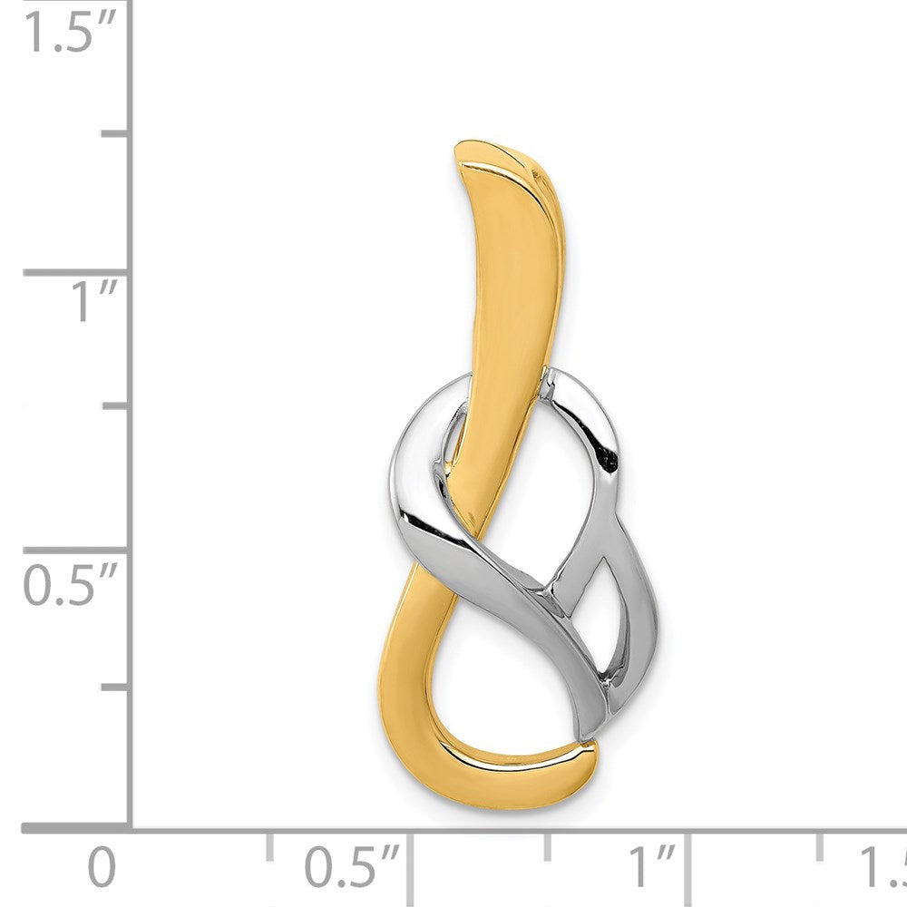 14k Two-Tone Fancy Omega Slide