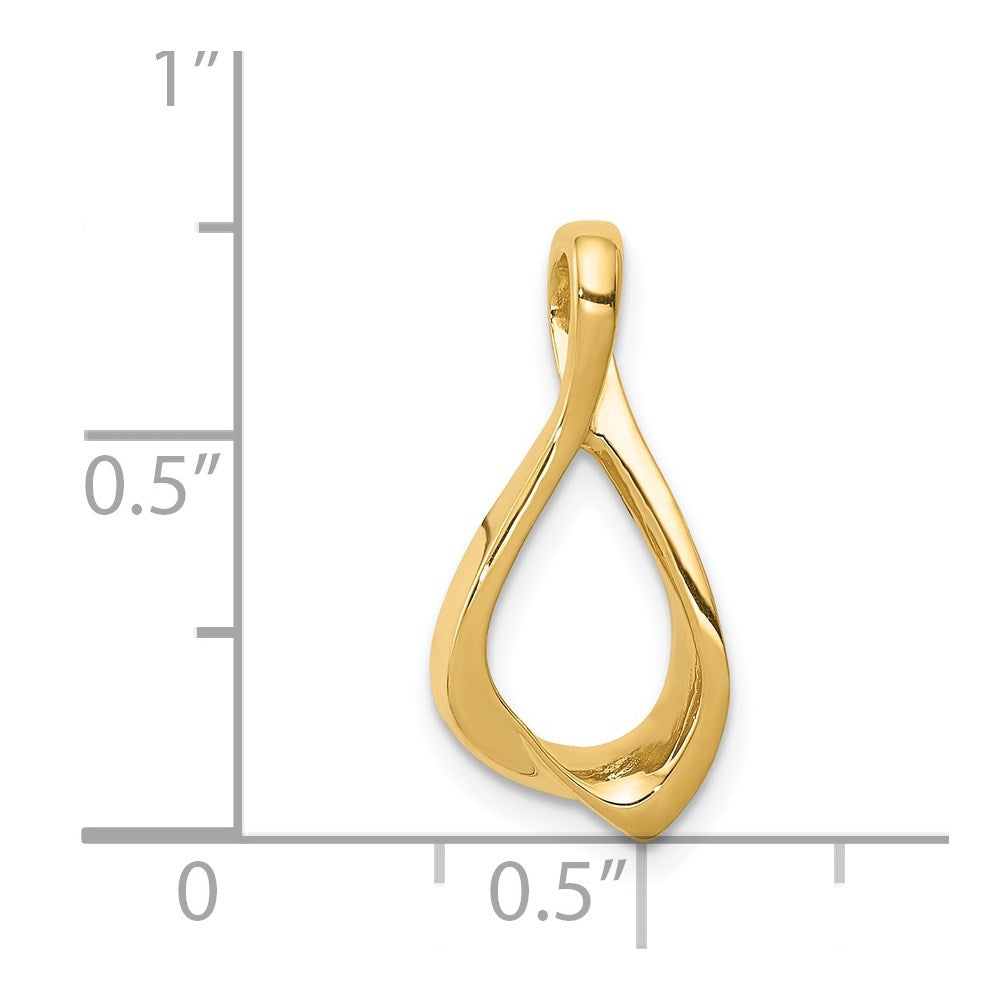 14k Chain Slide Omega Slide