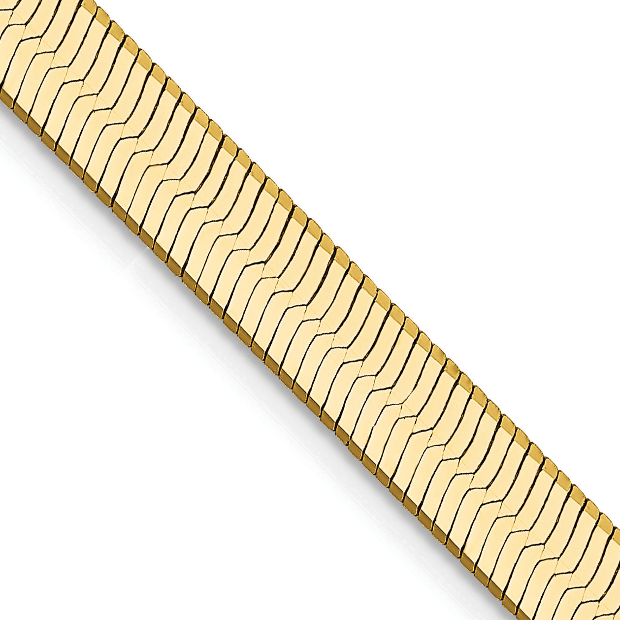 14K 24 Inch 5Mm Silky Herringbone With Lobster Clasp Chain