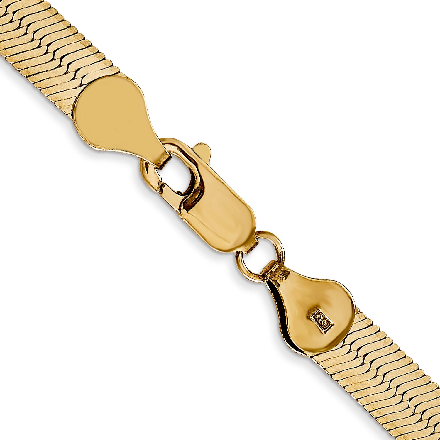 14K 18 Inch 5.5Mm Silky Herringbone With Lobster Clasp Chain