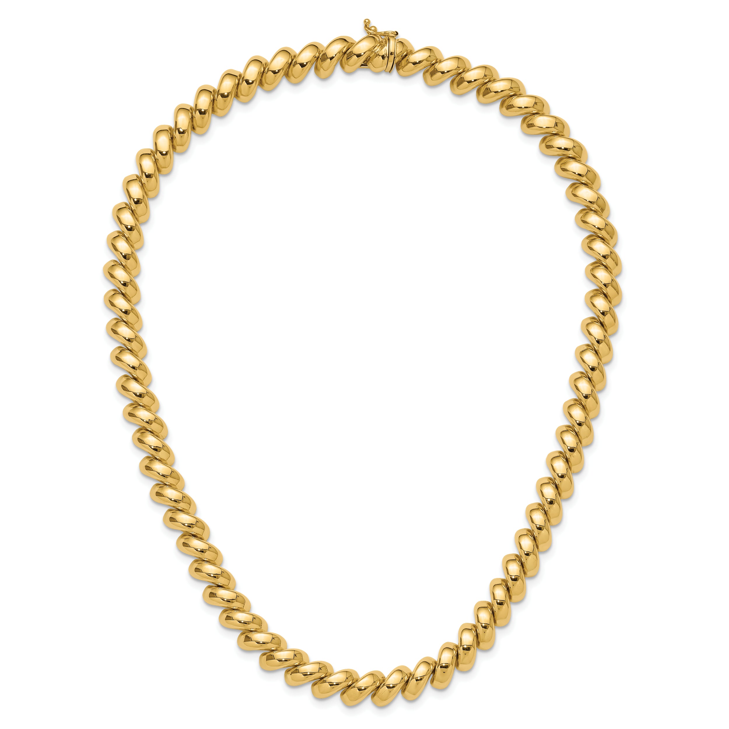 14k Polished 10mm 17 inch San Marco Necklace