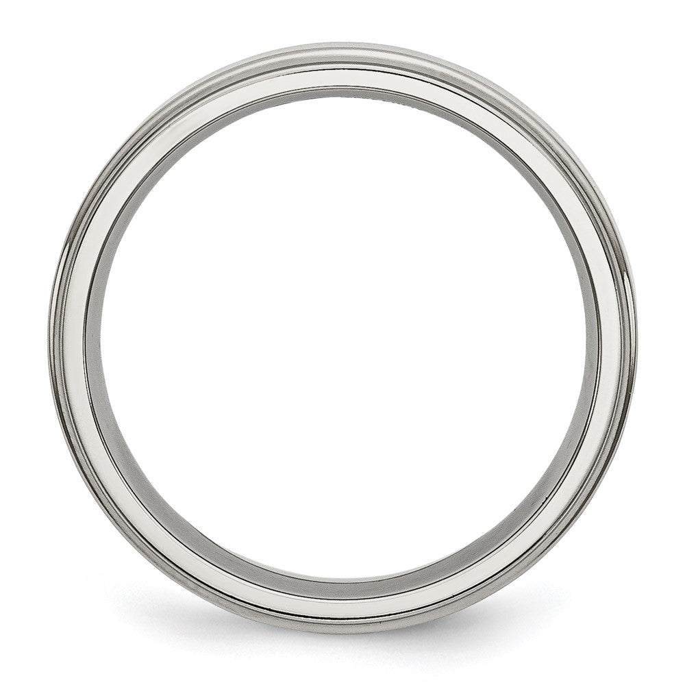 Chisel Stainless Steel Polished 5mm Ridged Edge Band