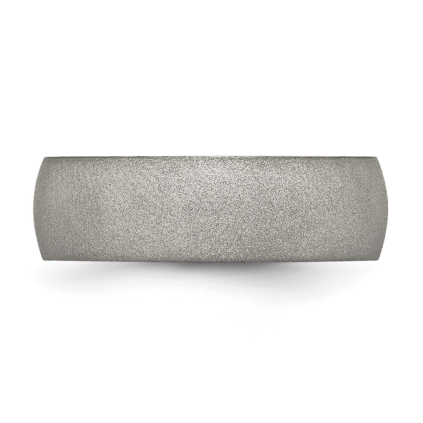 Chisel Stainless Steel Polished with Stone Finish 7mm Band