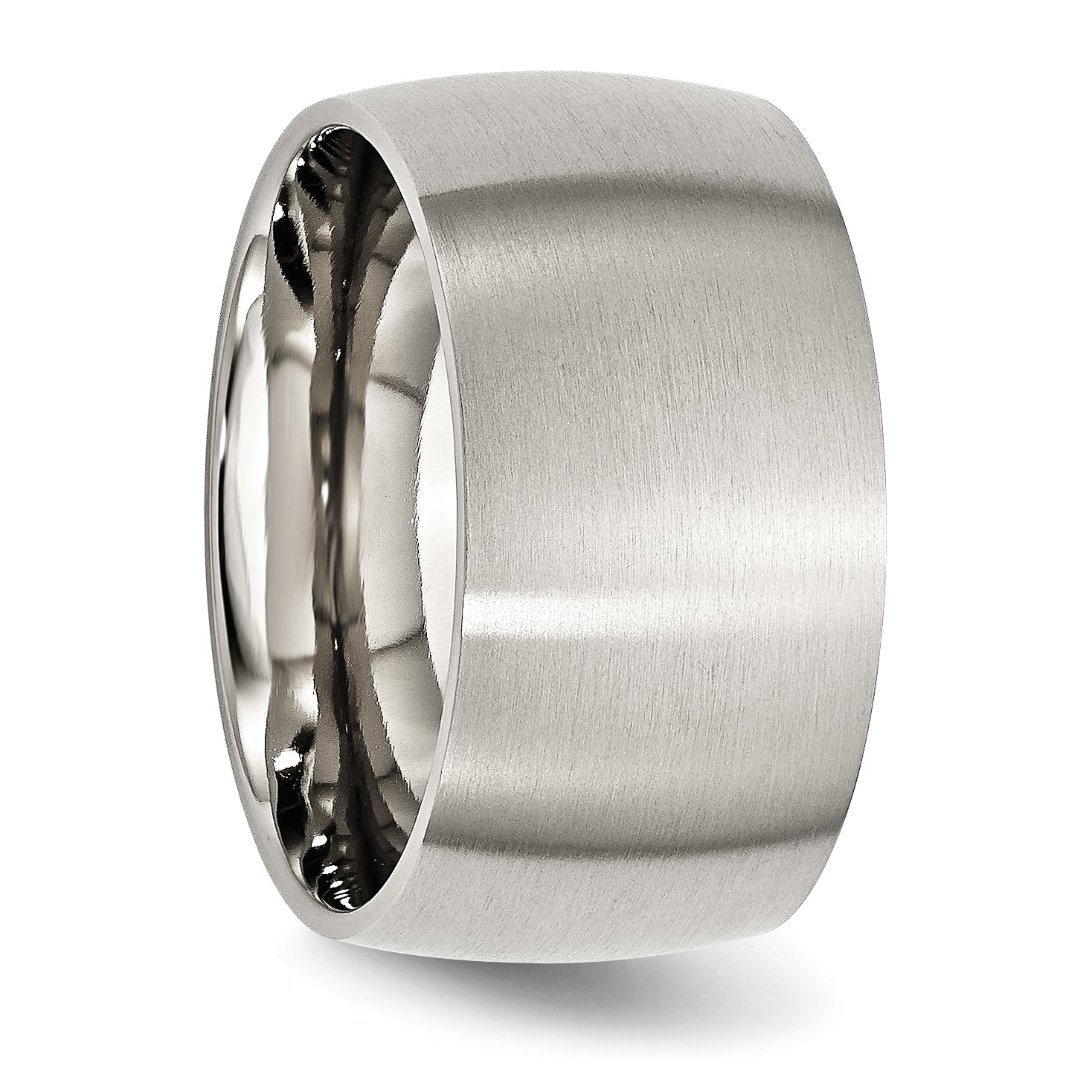 Chisel Stainless Steel Brushed 12mm Half Round Band