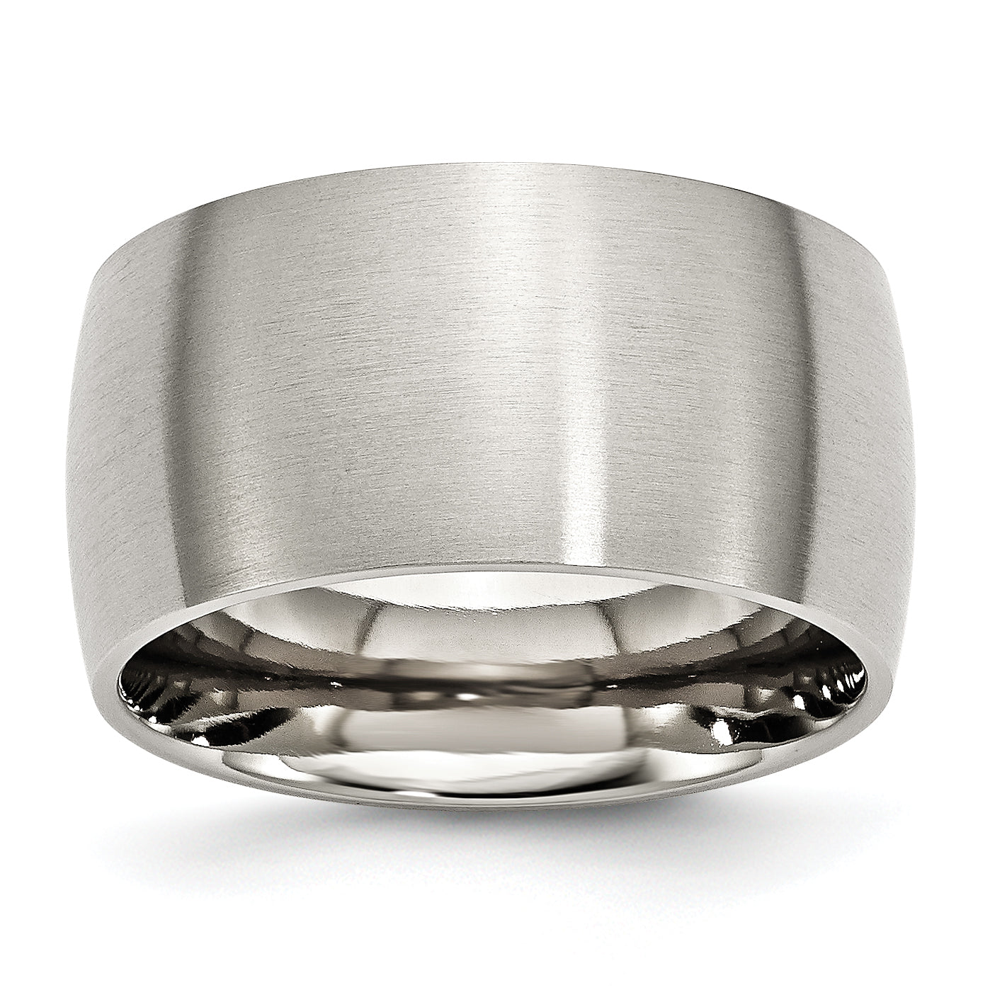 Chisel Stainless Steel Brushed 12mm Half Round Band