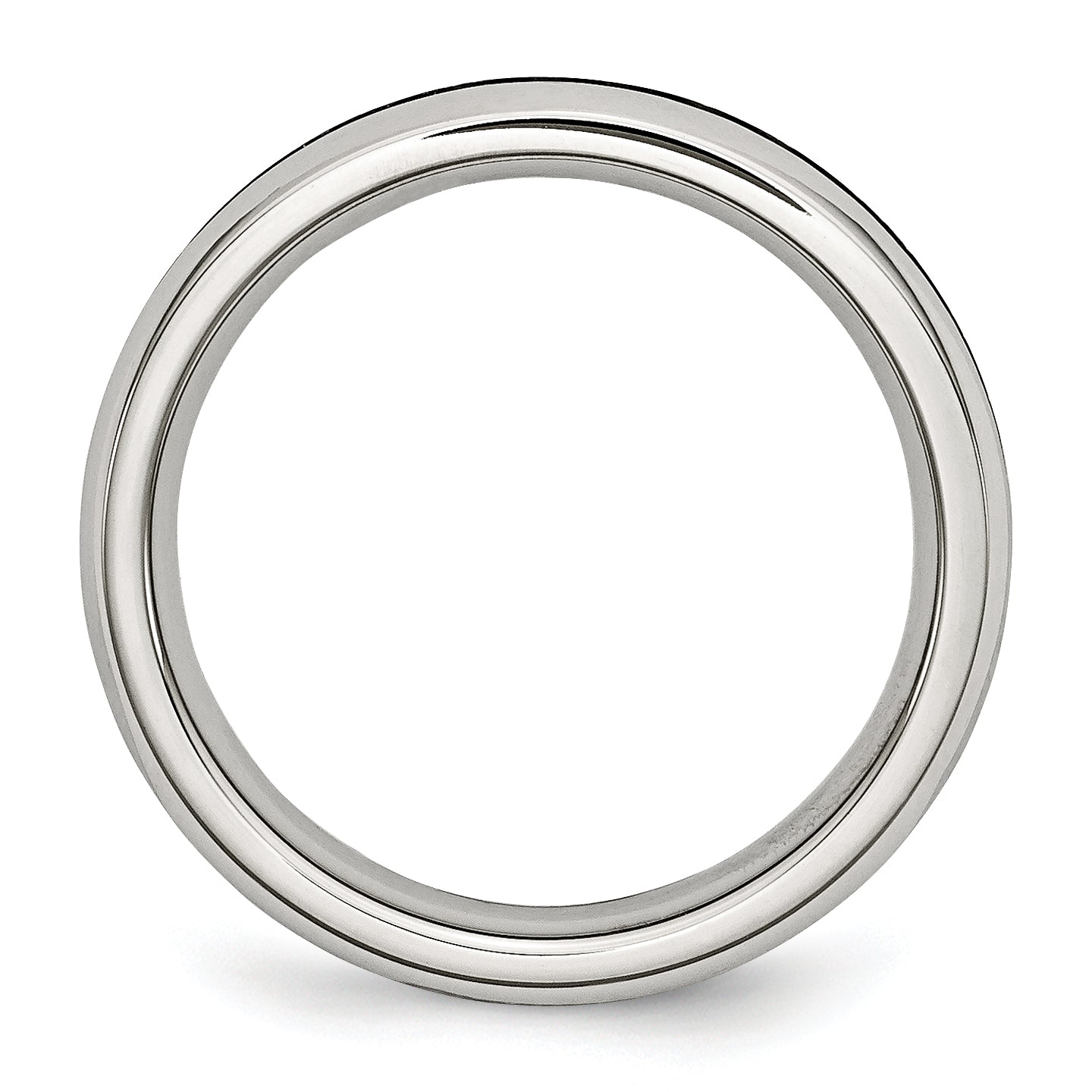 Chisel Stainless Steel Polished 4mm January Dark Red CZ Ring