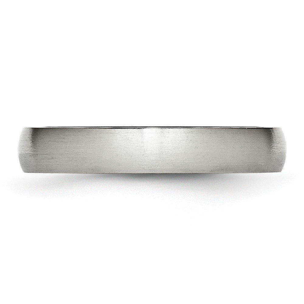 Chisel Stainless Steel Brushed 4mm Half Round Band