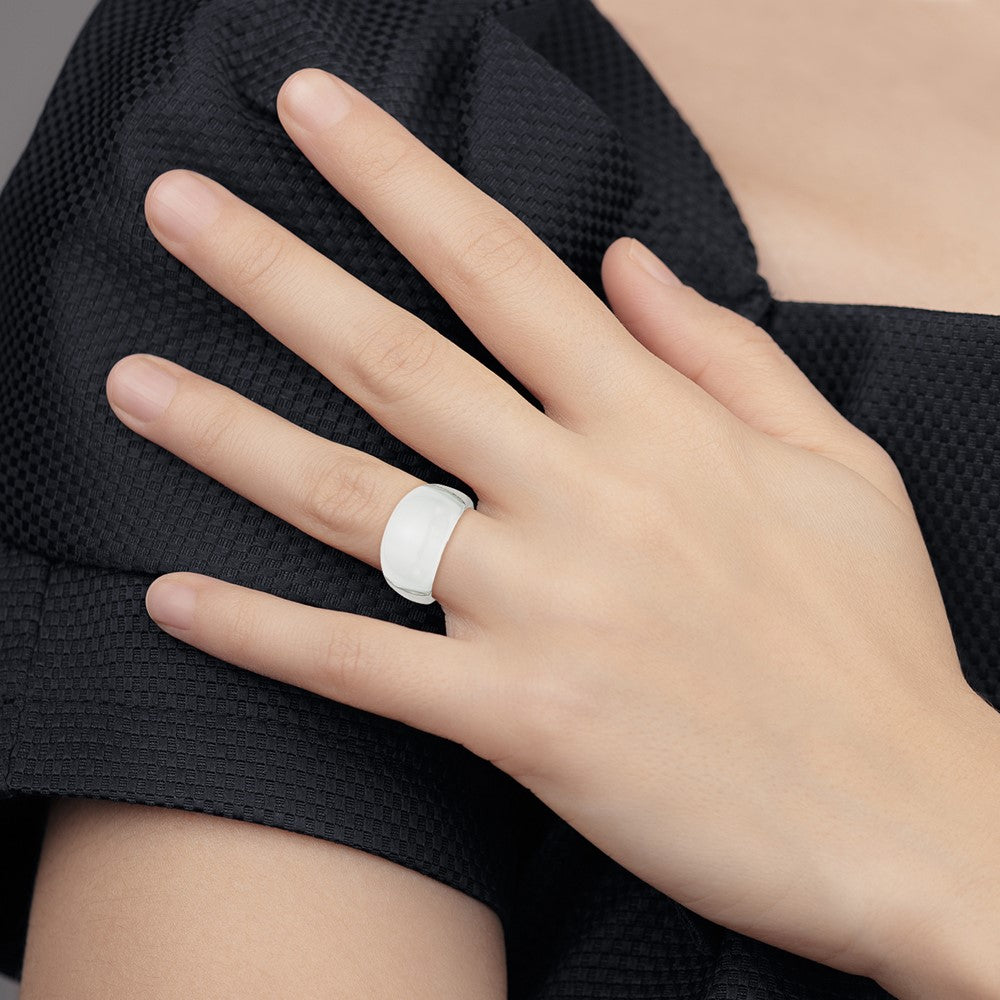 Stainless Steel 12mm Cat's Eye Ring