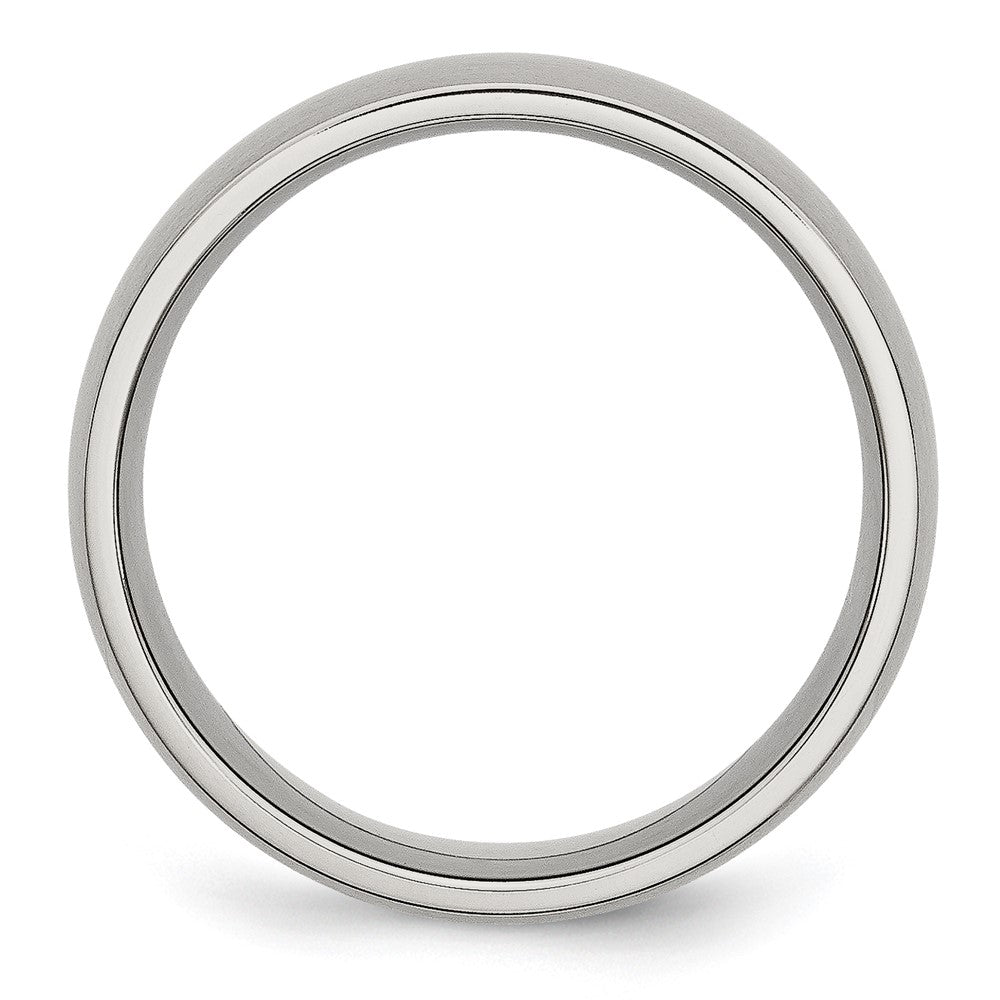 Chisel Stainless Steel Brushed 8mm Half Round Band